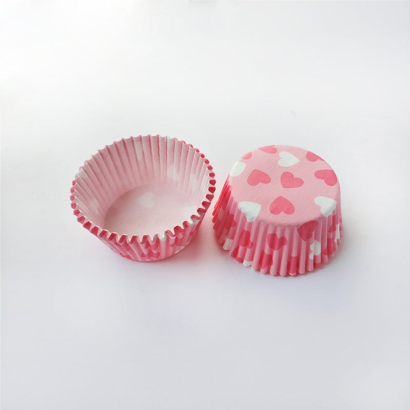 100/200 Boxes Of Cake Paper Liners, Cupcake Baking Cups, Printed Snow Pastry Packaging Paper, Food Paper Liners - Image 1